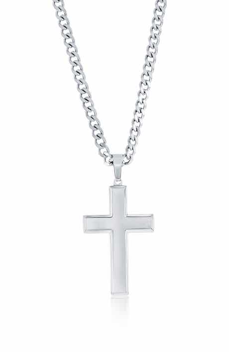 BLACKJACK Cross Pendant Necklace