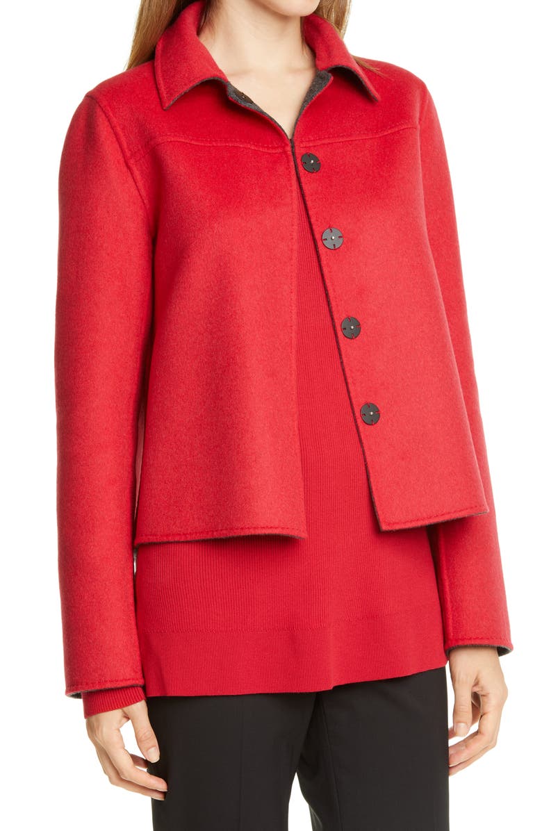 Lafayette 148 New York Tomasa Double Face Wool & Cashmere Jacket, Alternate, color, 