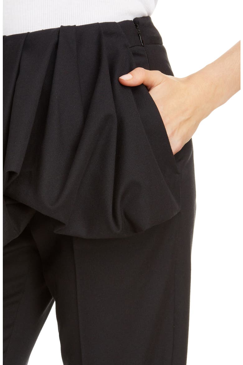 Patiar Asymmetrical Peplum Pants, Alternate, color, NAVY