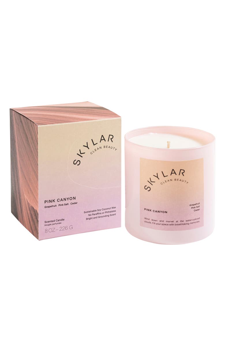 Skylar Pink Canyon Scented Candle, Alternate, color,