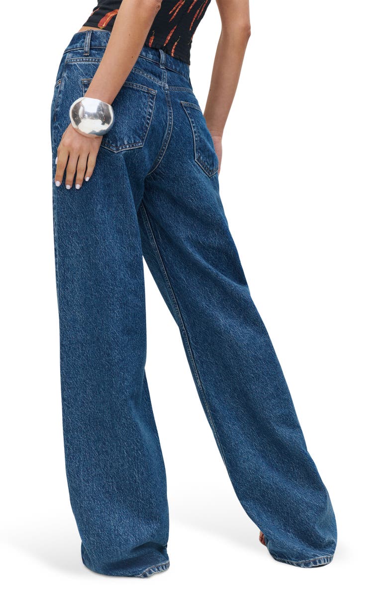 Reformation Cary Slouchy Wide Leg Jeans, Alternate, color, Cleary