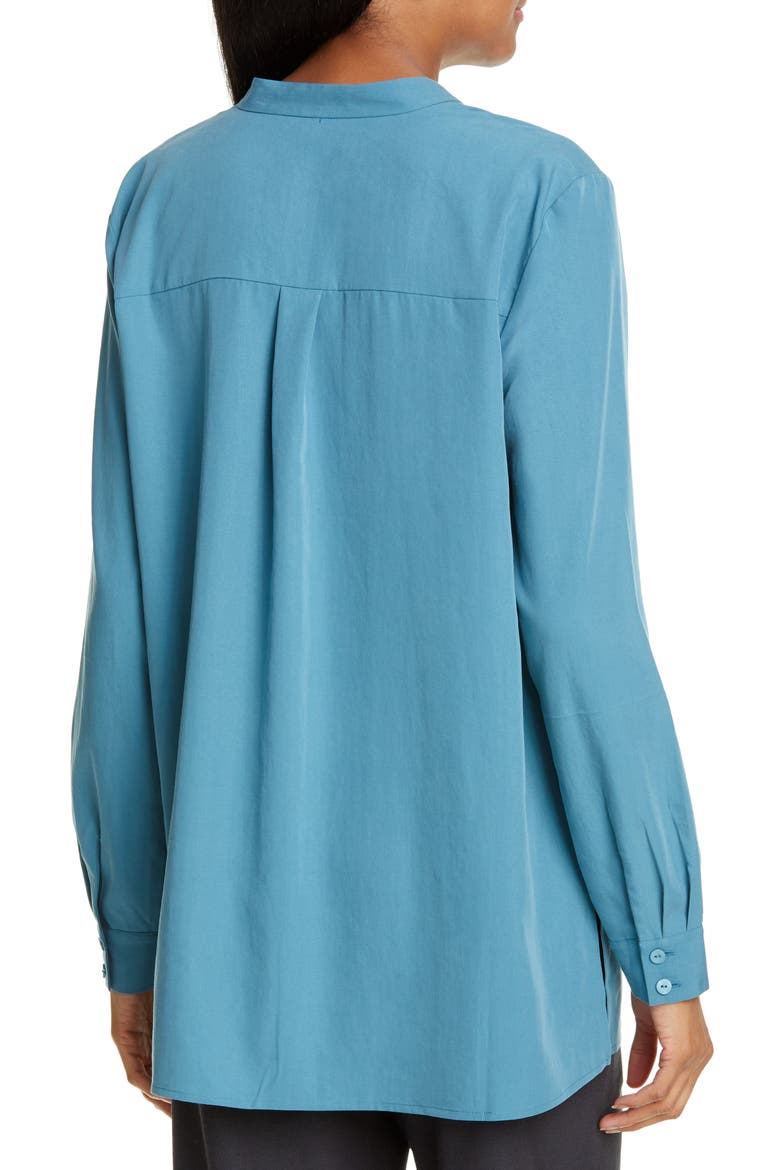 Mandarin Collar Shirt, Alternate, color, RIVER