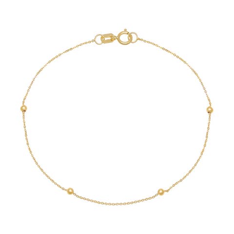Ball Chain Bracelet 14K