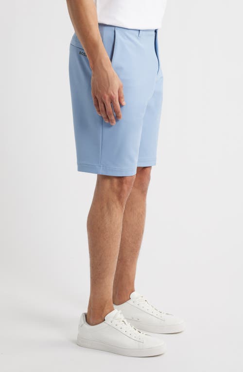 Hugo Boss Boss Commuter Slim Fit Shorts In Open Blue