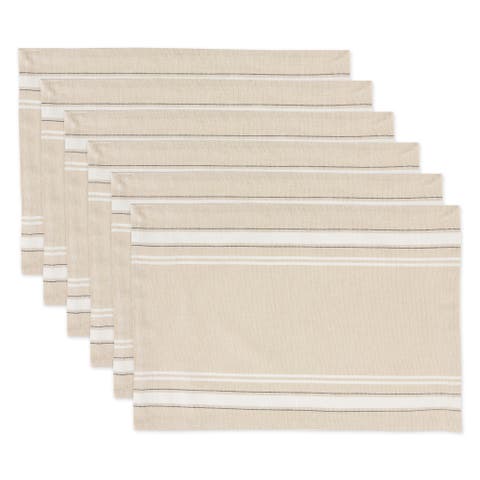 French Stripe Placemat Set/6