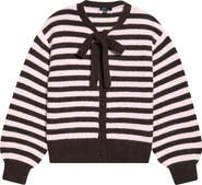 Nobody's Child Bow Detail Stripe Cardigan