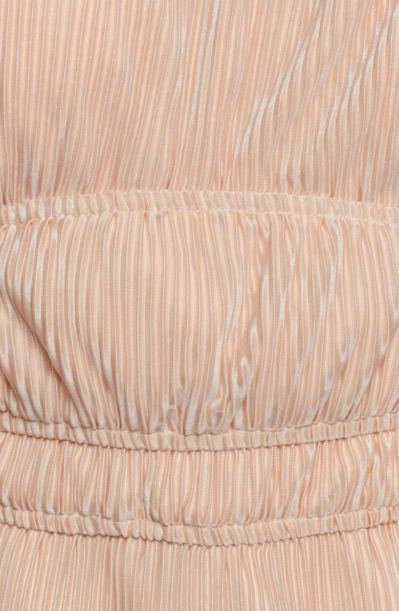 Petal & Pup Ceppia Plissé Long Sleeve Top, Alternate, color, Light Peach