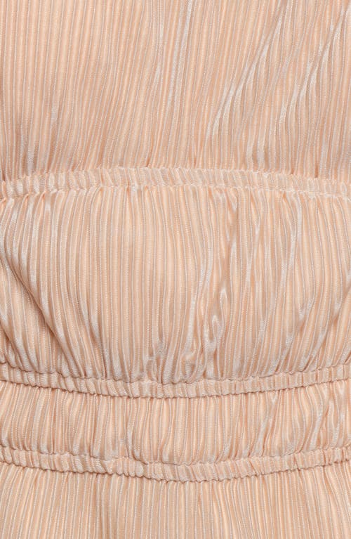 Petal And Pup Petal & Pup Ceppia Plissé Long Sleeve Top In Orange