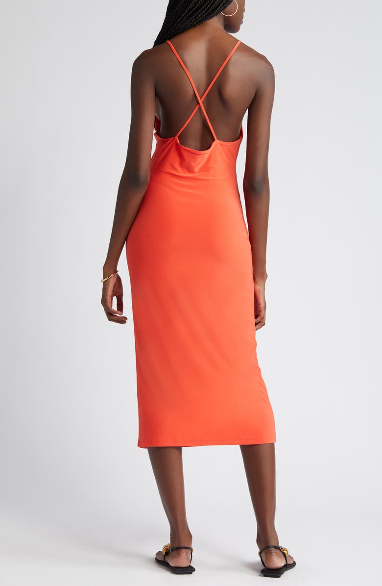 Chelsea28 Crossback Halter Dress, Alternate, color, Red Grenadine