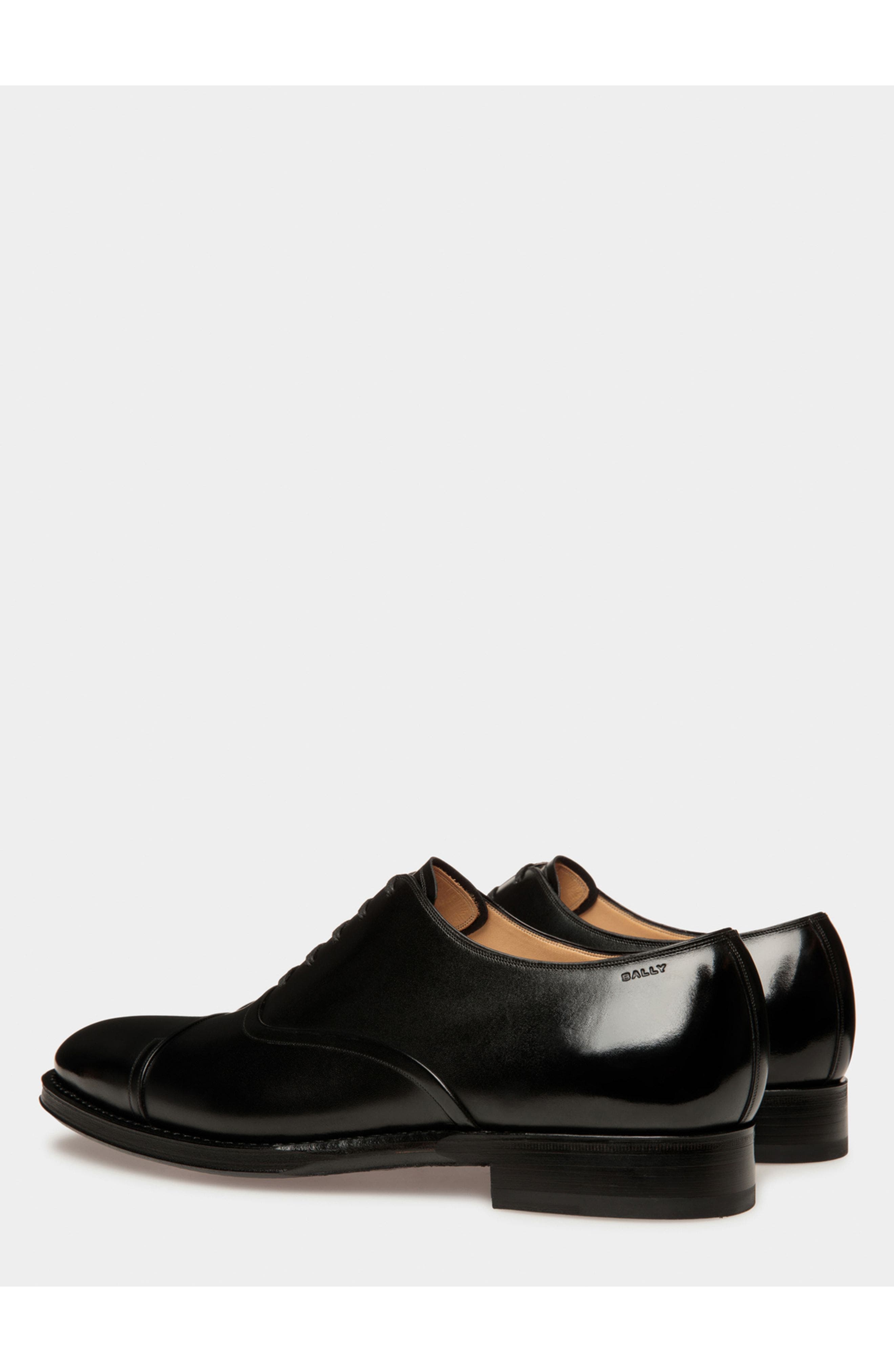 Bally Scribe Un Oxford in Calf Leather, Alternate, color, Black
