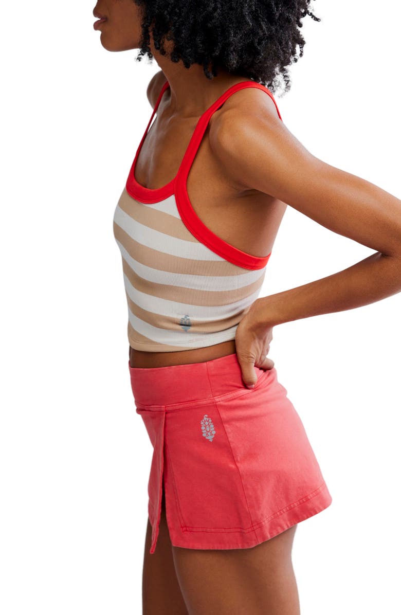 Free People FP Movement All Clear Stripe Camisole, Alternate, color, White Combo