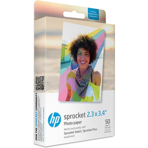 Sprocket Zink Photo Paper 2.3x3.4 (50 Pack)