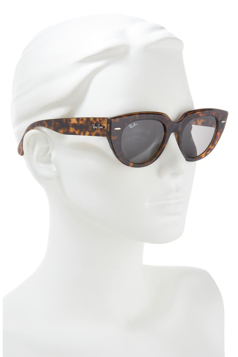52mm Square Sunglasses, Alternate, color, BROWN/ DARK GREY