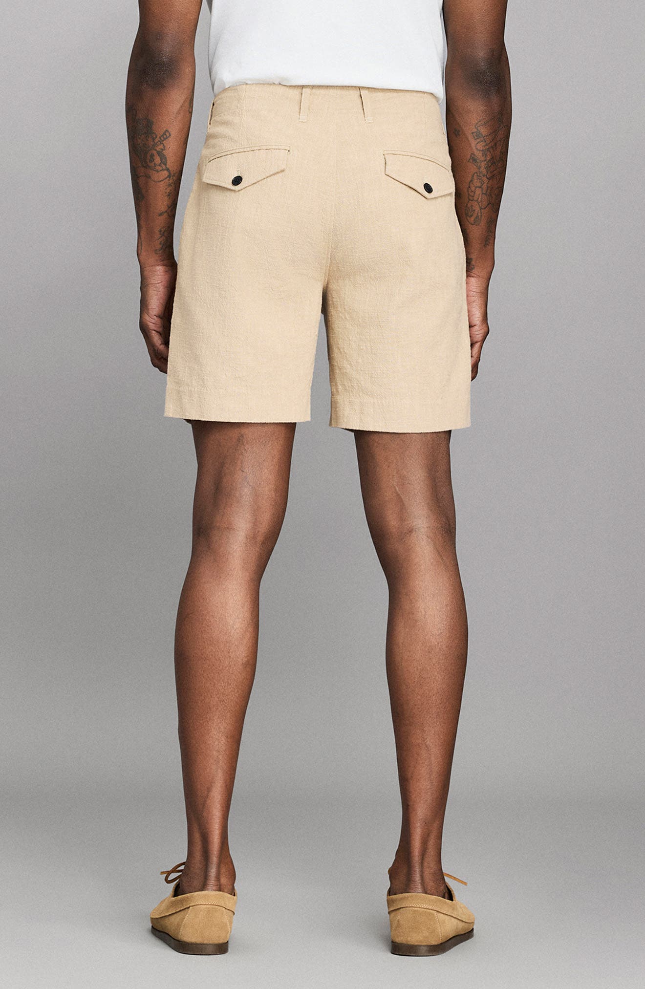 Moore Slub Cotton Shorts - image 4