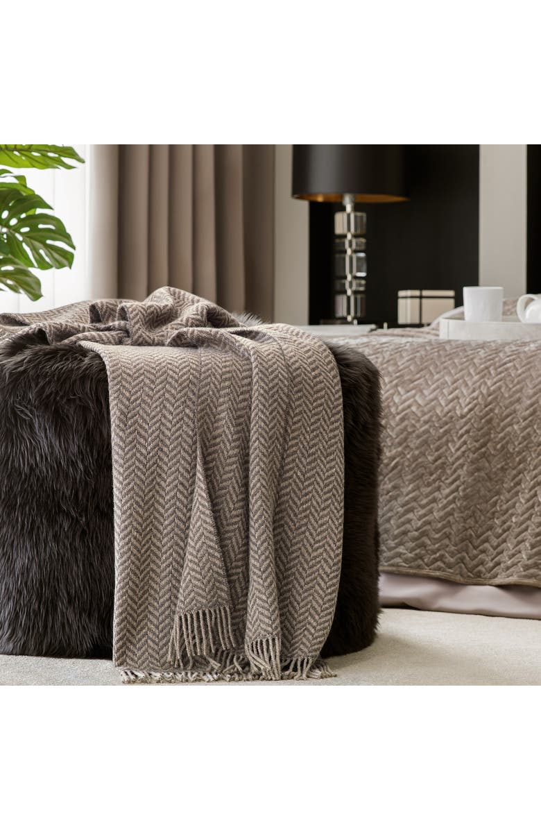 Togas Fortier throw, Alternate, color, Brown