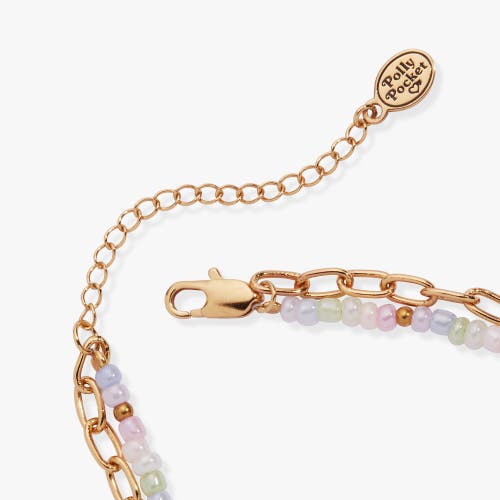Alex And Ani Polly Pocket 2 Row Charm Bracelet In Gold