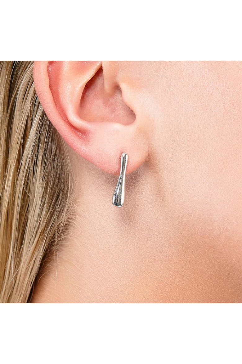 Drop Studs, Alternate, color, Sterling Silver