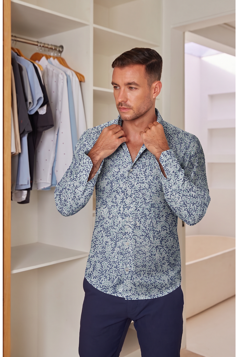 Venture Tech Dress Shirt - Classic Fit, Alternate, color, Through the Vine