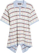 EENK Back Button Check Jacquard Polo