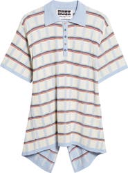 EENK Back Button Check Jacquard Polo