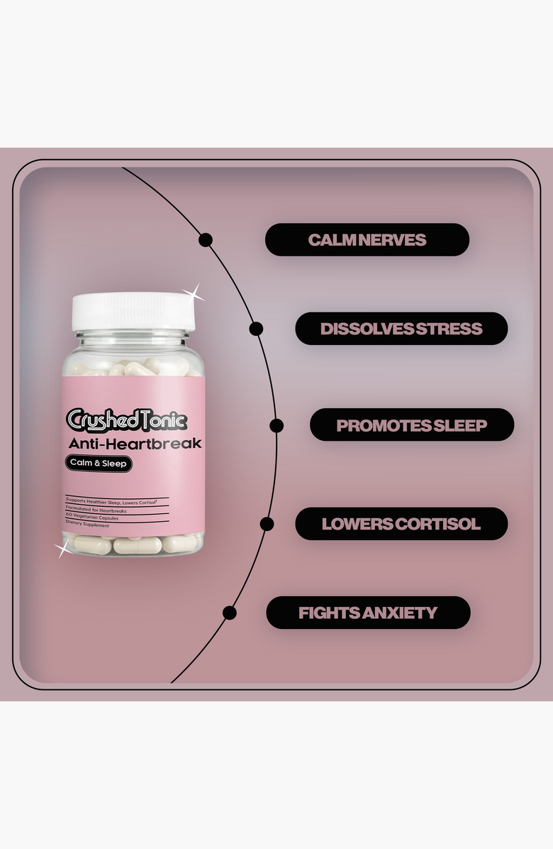 CRUSHED TONIC Anti-Heartbreak for Sleep & Anxiety Capsules, Alternate, color, NO COLOR