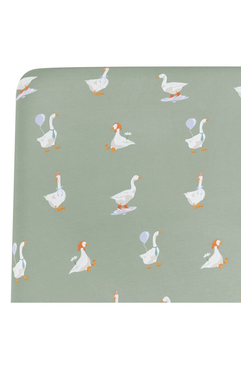 Kyte BABY Silly Goose Jersey Crib Sheet, Alternate, color, Silly Goose