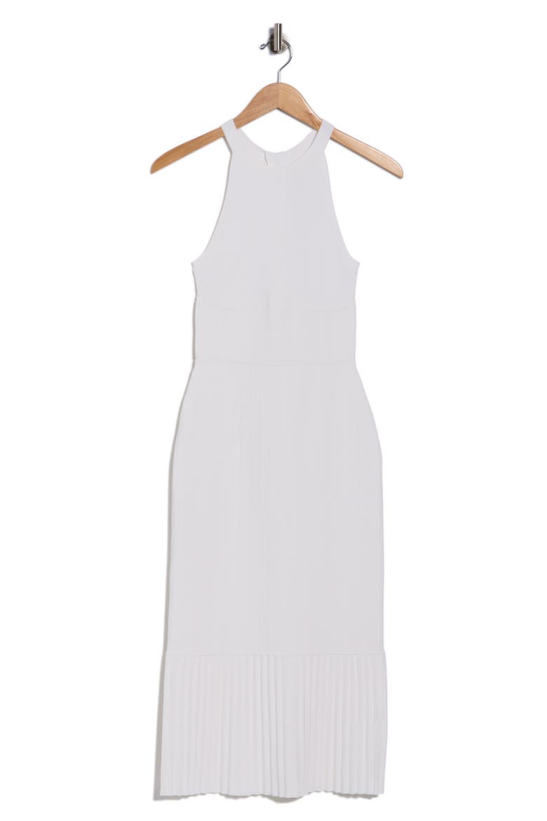 Kim Pleat Hem Knit Dress, Alternate, color, IVORY