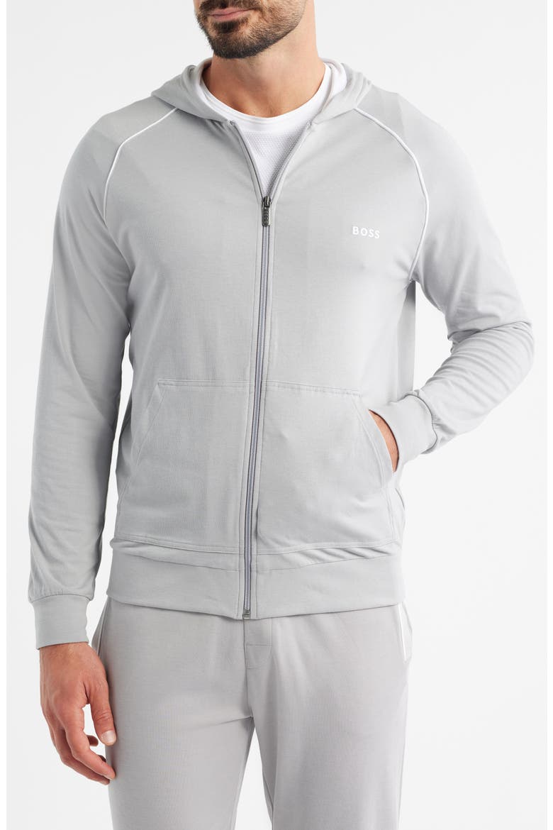 Mix Match Zip Jacket, Alternate, color, LIGHT/ PASTEL GREY