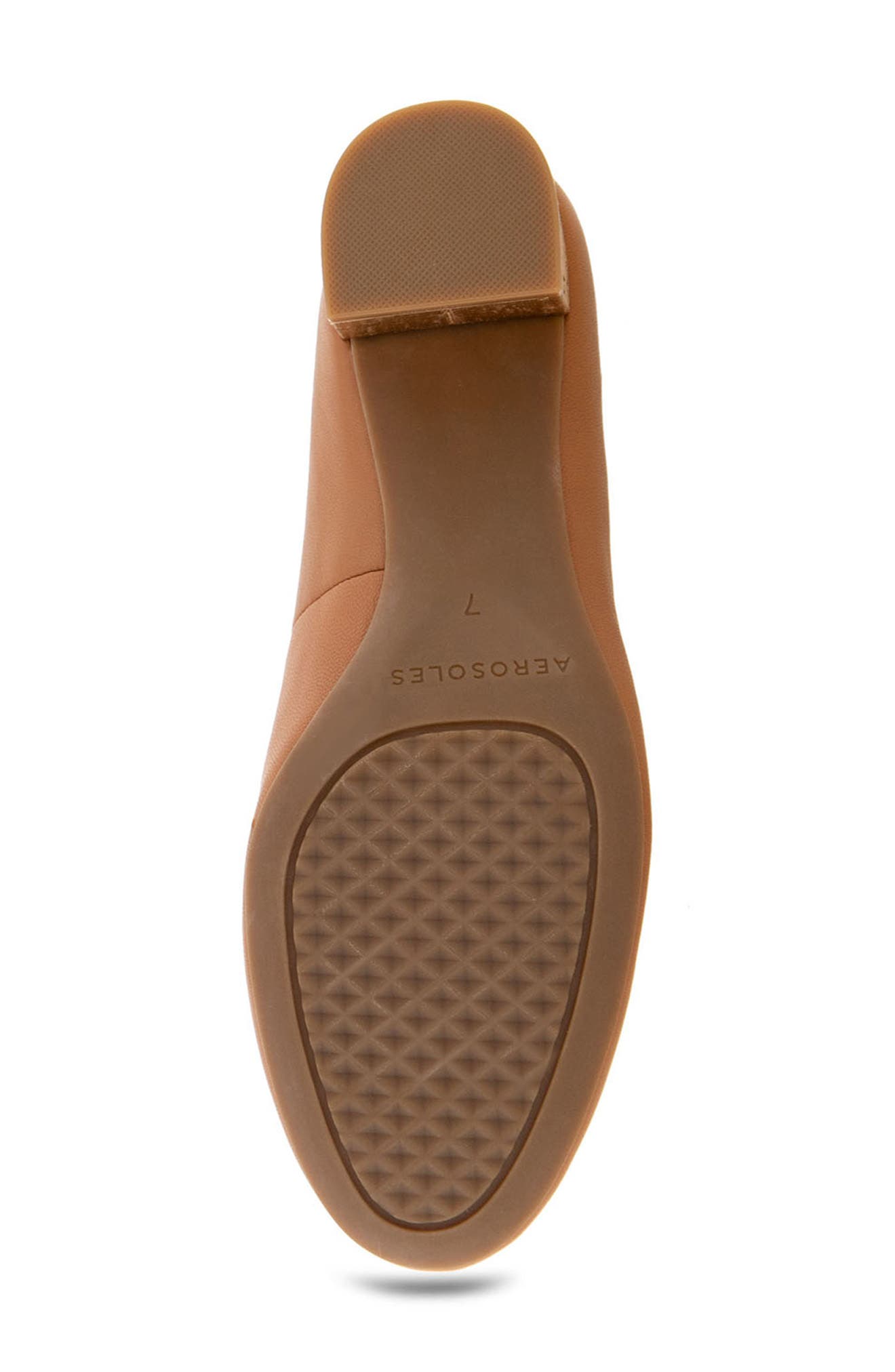 Aerosoles Ebel Block Heel Pump - Wide Width Available, Alternate, color, Tan Leather/Tan