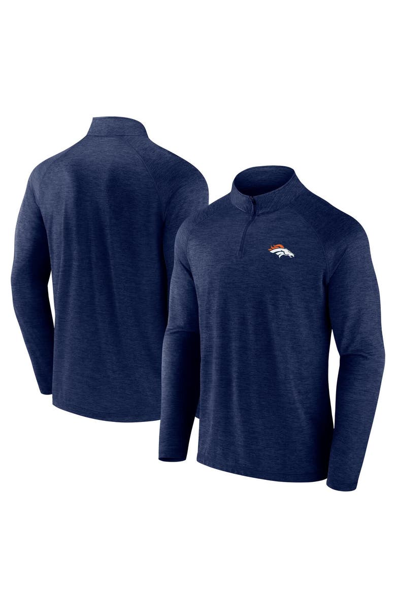 FANATICS Men's Fanatics Navy Denver Broncos Head-to-Head Raglan Quarter-Zip Jacket, Main, color, Navy