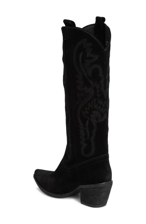 Jeffrey Campbell Rancher Knee High Western Boot In Black