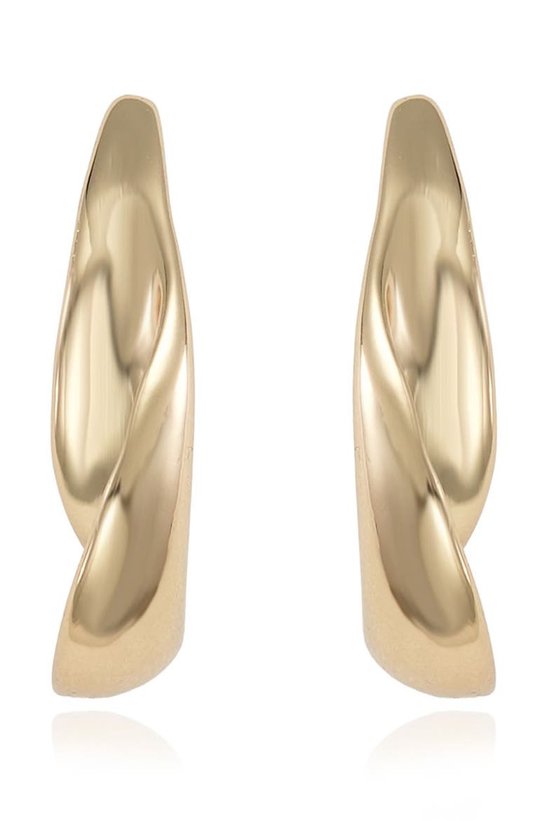 Twisted Chunky Hoop Earrings, Alternate, color, GOLD