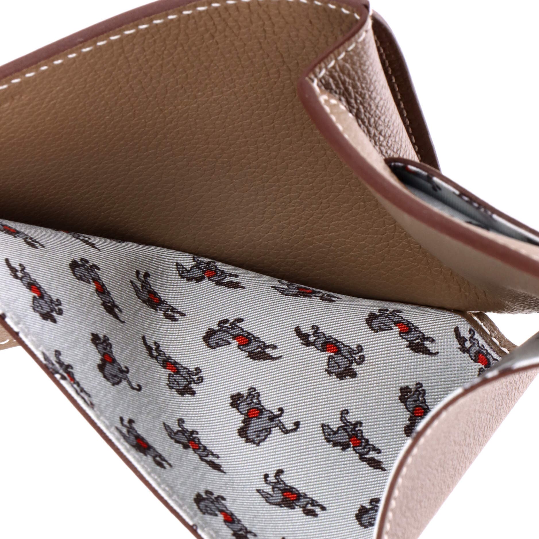 Pre-Owned Hermes MC2 Copernic Wallet Evercolor Compact, Alternate, color, Etoupe