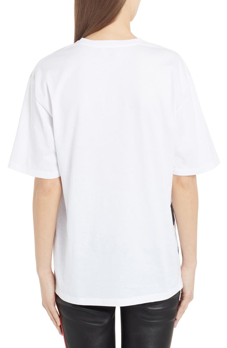 McQueen Alexander McQueen Rose Skull Graphic Tee, Alternate, color,