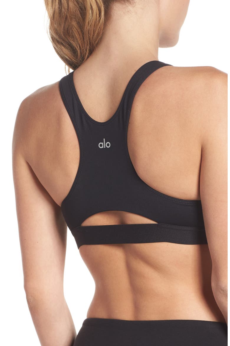 Moonlit Sports Bra, Alternate, color, BLACK