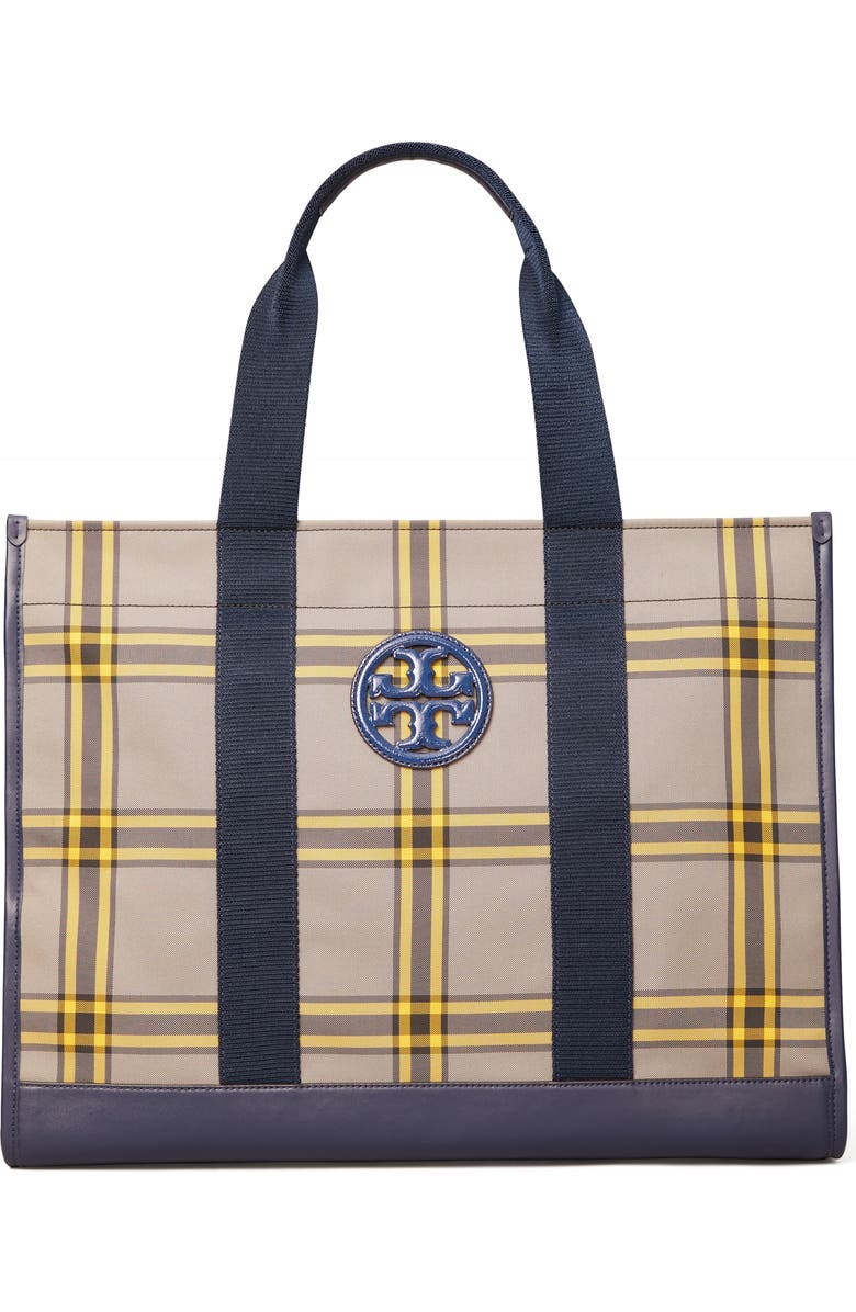 Tory Burch Plaid Dog Carrier Bag, Main, color,