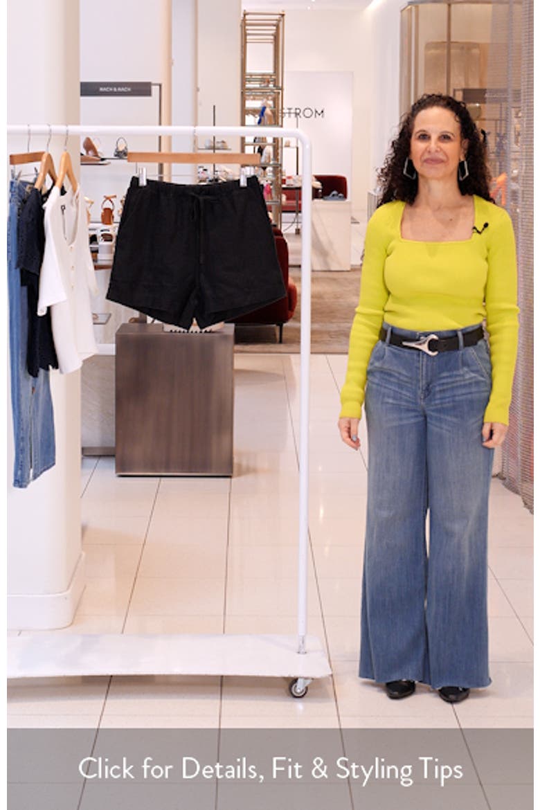Jenner Linen Drawstring Shorts video