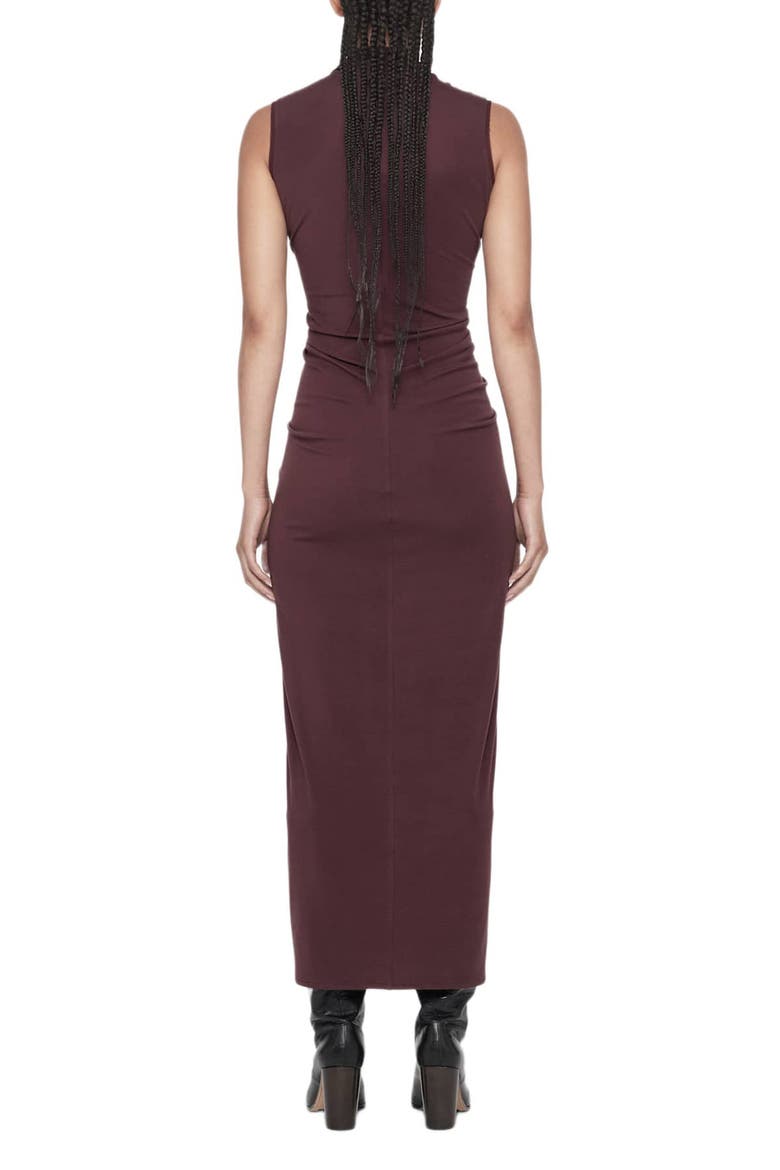 Dariya Sleeveless V-Neck Dress, Alternate, color, OXBLOOD RED