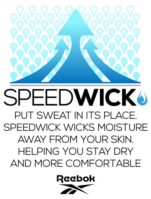 REEBOK REEBOK BIG & TALL SPEEDWICK BASE LAYER SHORTS