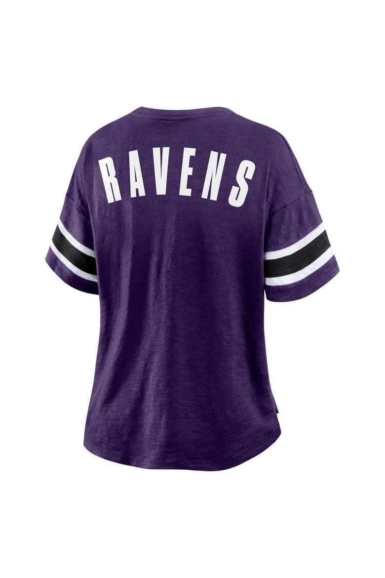 Women's Fanatics Purple Baltimore Ravens Redzone Curl Route T-Shirt, Alternate, color, Purple