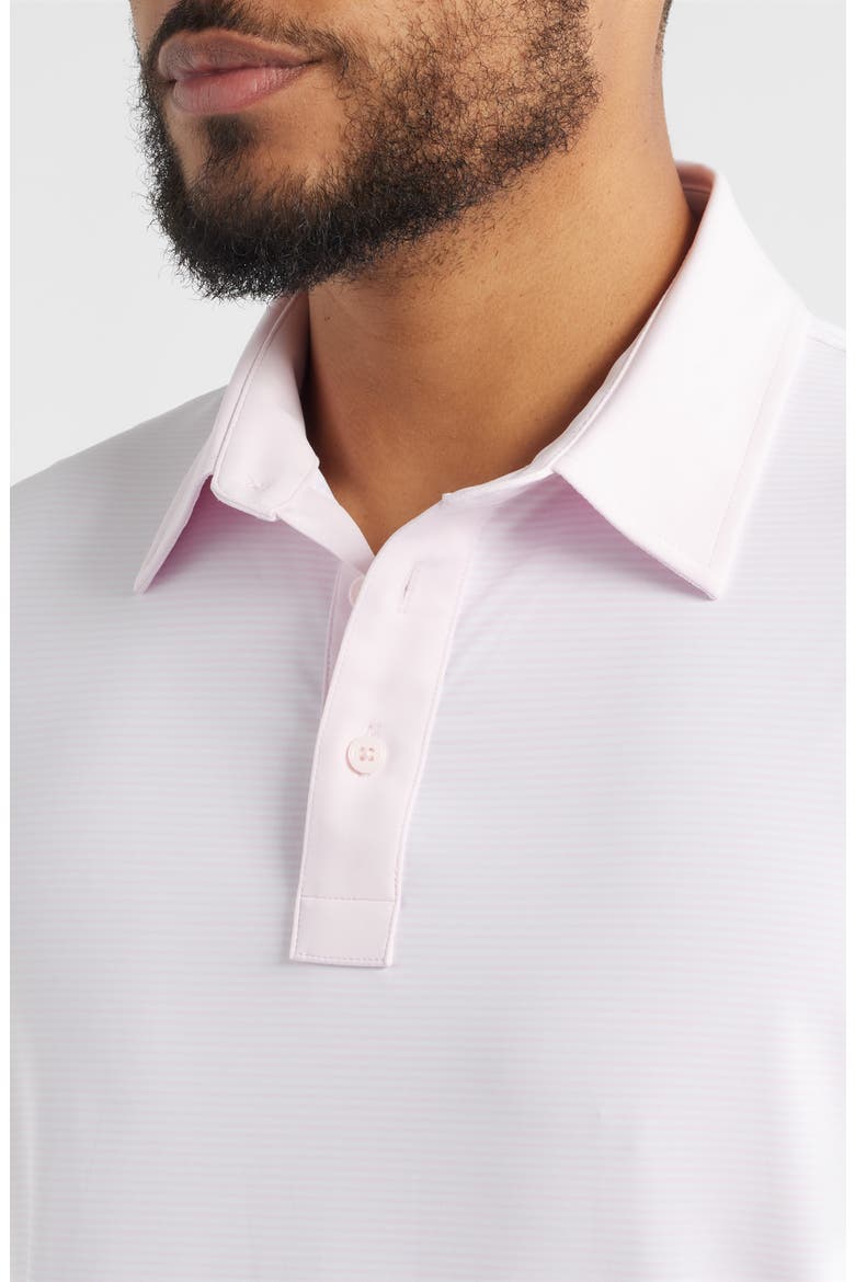 Feeder Stripe Performance Golf Polo, Alternate, color, BLUSH