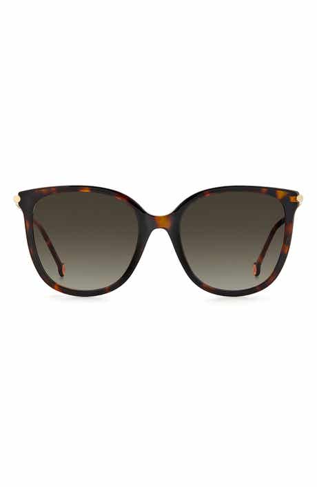 Carolina Herrera 55mm Rectangular Sunglasses