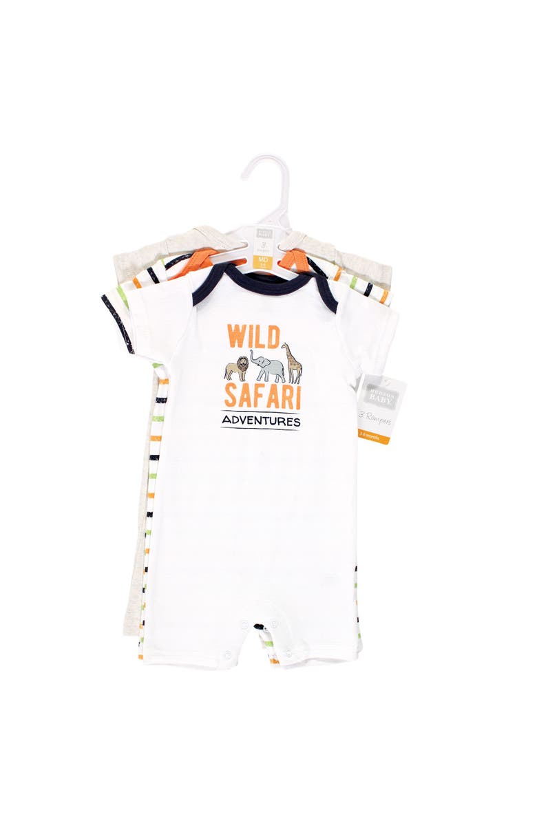 Hudson Baby 8Pc Bodysuits and Rompers, Alternate, color, Wild Safari
