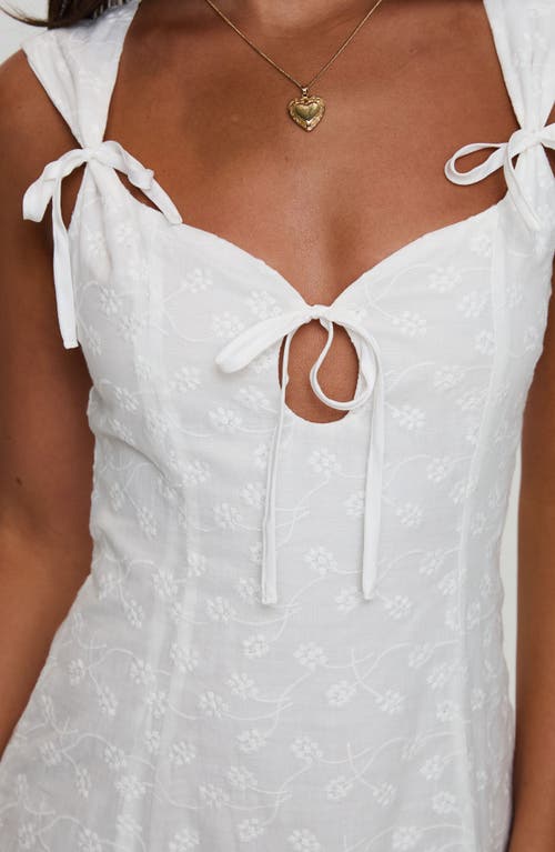 PRINCESS POLLY PRINCESS POLLY MUFFINS EYELET EMBROIDERY MINIDRESS