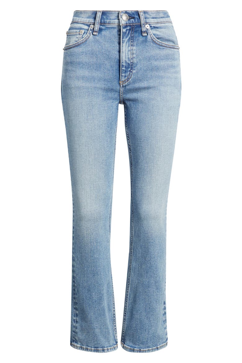 Flexi Peyton Mid Rise Ankle Bootcut Jeans, Alternate, color, TANSY