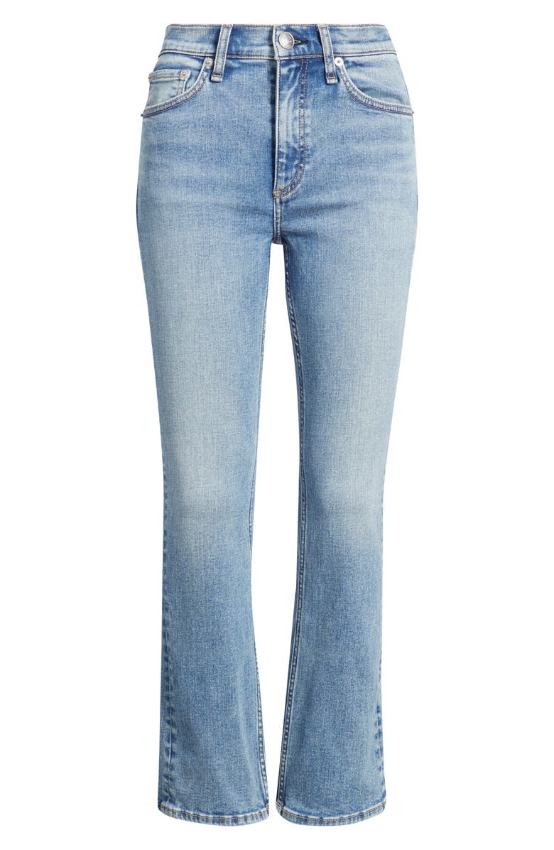 rag & bone Flexi Peyton Mid Rise Ankle Bootcut Jeans, Alternate, color, Tansy