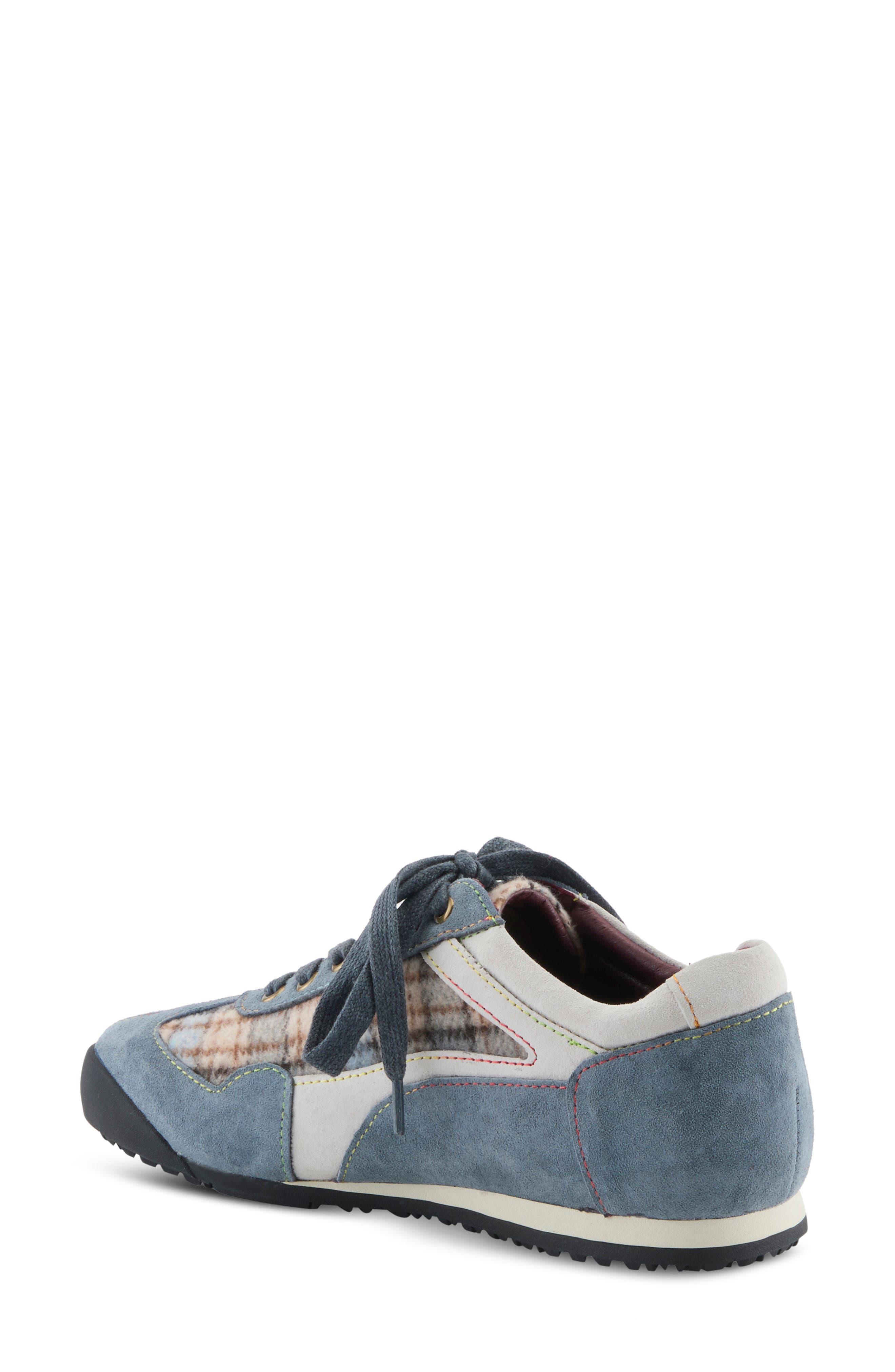 Carpediem Lace-Up Sneaker, Alternate, color, BLUE MULTI SUEDE