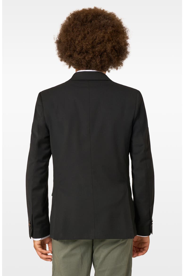x Minecraft Kids' Daily Slim Fit Black Stretch Sport Coat, Alternate, color, BLACK