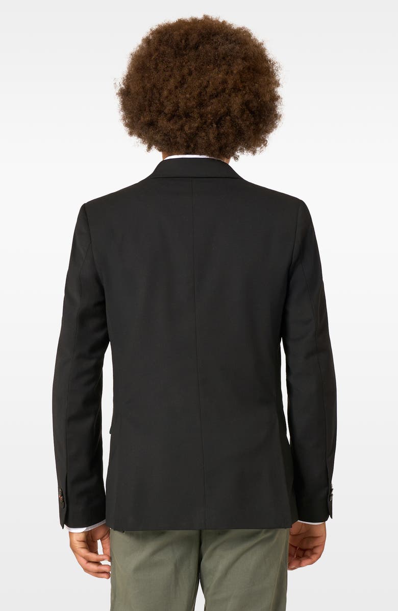 OppoSuits x Minecraft Kids' Daily Slim Fit Black Stretch Sport Coat, Alternate, color, Black