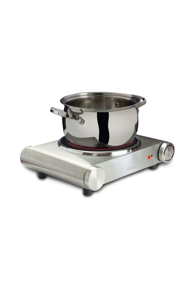Portable Infrared Cooktop - Single, Alternate, color, Silver